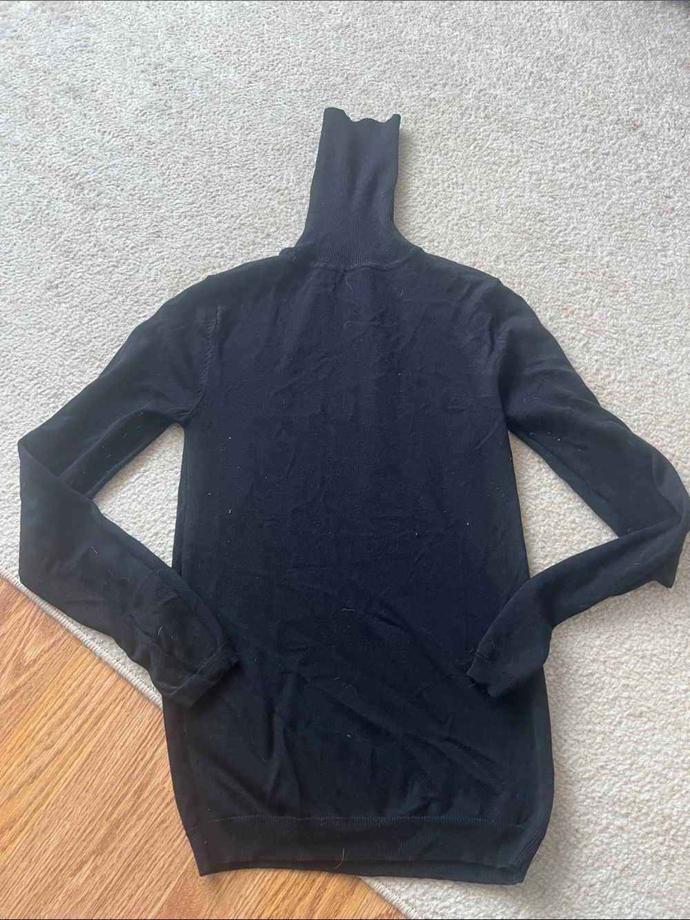 Women’s Black Turtleneck Sweater - Classic Knit